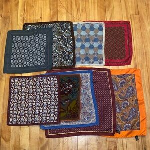 Stefano Ricci /Marchesi Di Como silk pocket squares lot